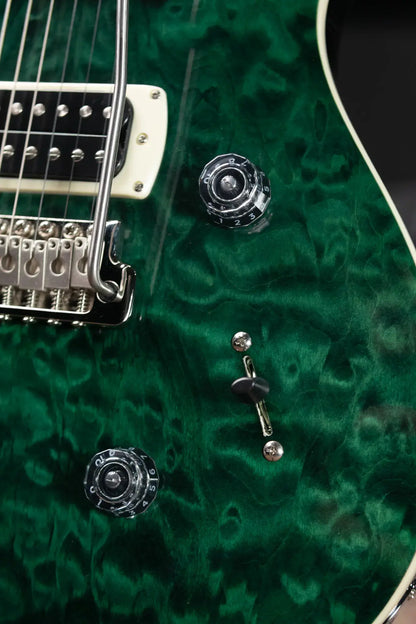 PRS SE Custom 24 Quilt Package Electric Guitar - Teal Black with Gig Bag
