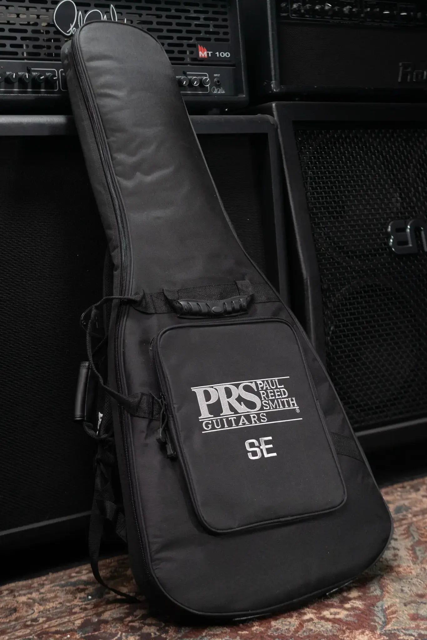 PRS SE Custom 24 Quilt Package Electric Guitar - Teal Black with Gig Bag