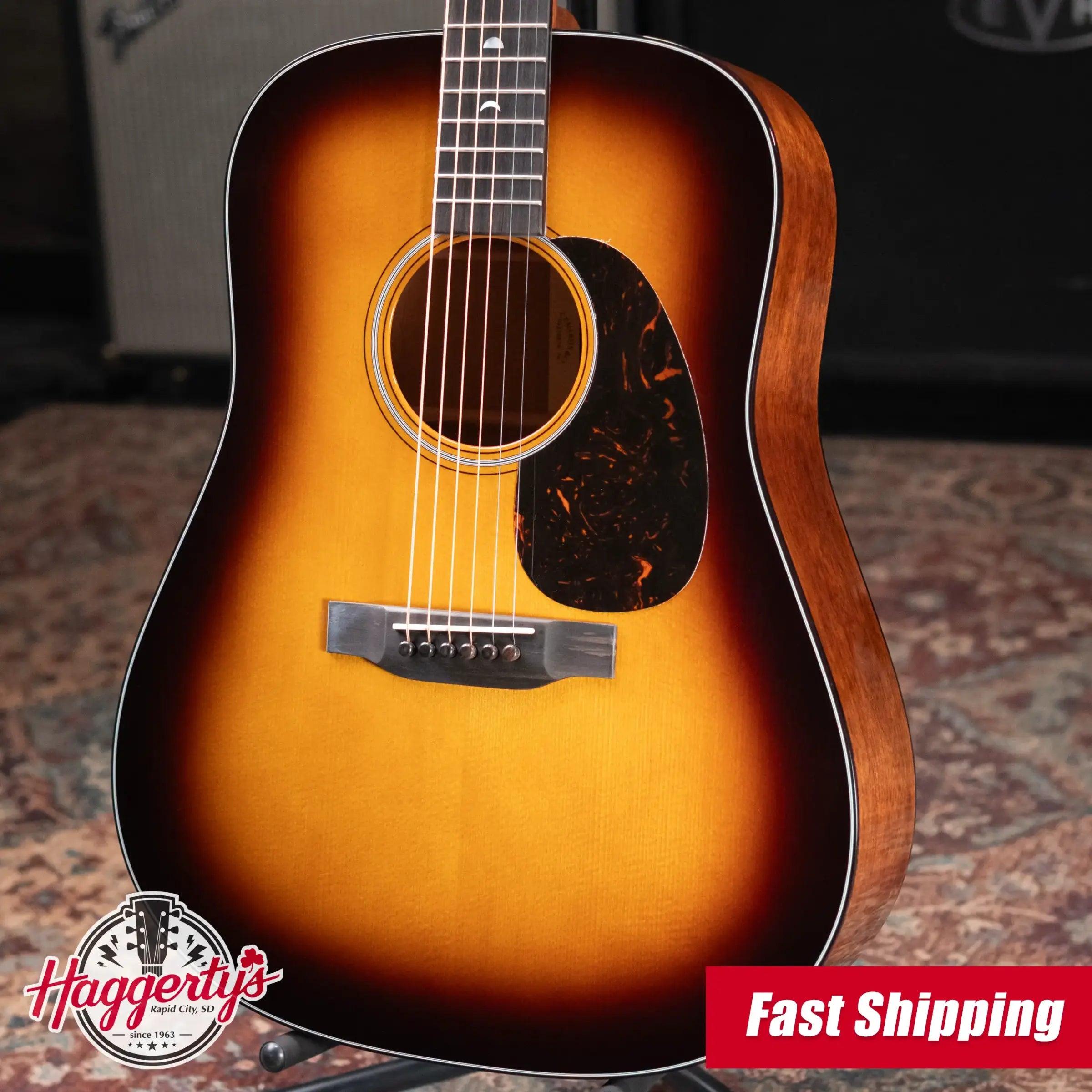 Martin D-18 Molly Tuttle Signature Dreadnought Acoustic Guitar - Vintage Sunburst with Hardshell Case
