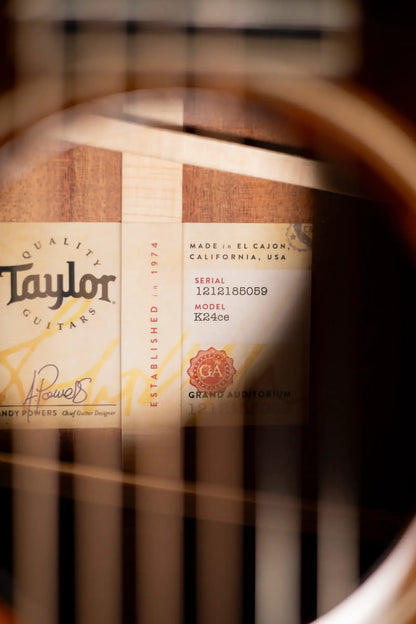 Taylor Next Generation K24ce Grand Auditorium Acoustic/Electric Guitar - Shaded Edgeburst with Hardshell Case