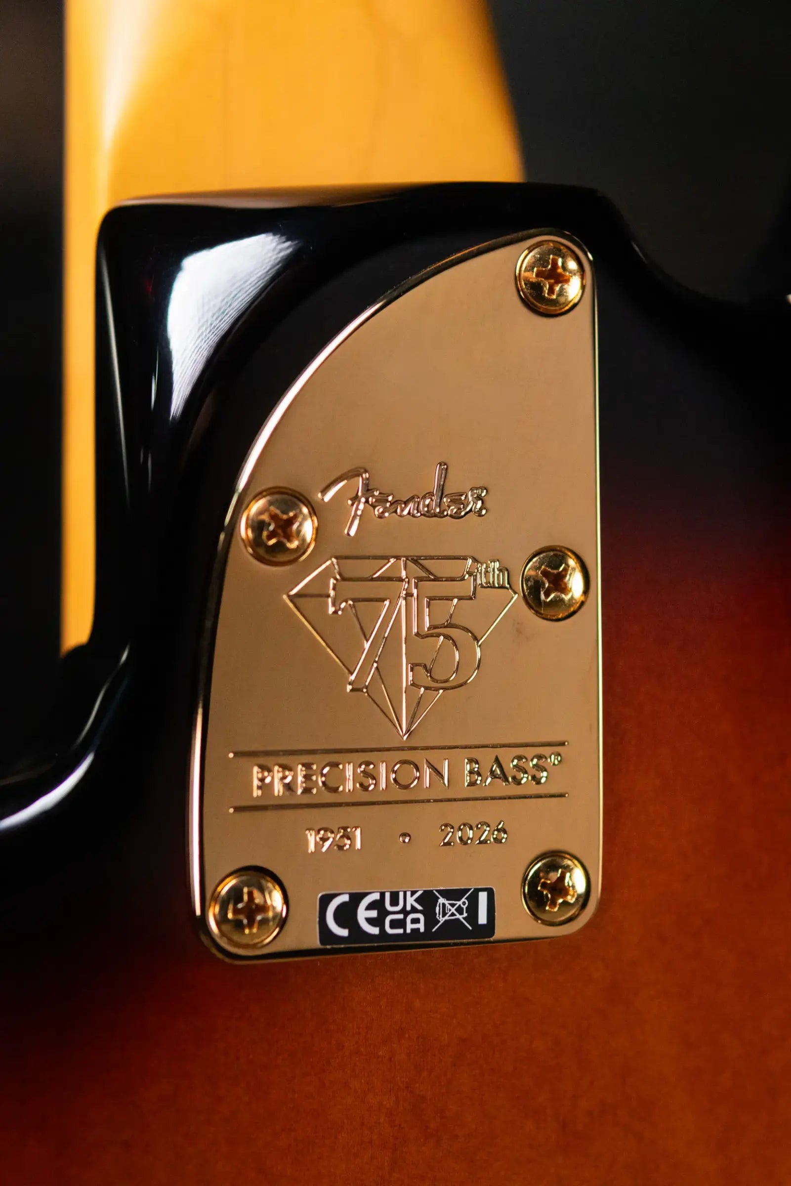 Fender 75th Anniversary American Professional PJ Bass - 2-Color Sunburst with Hardshell Case