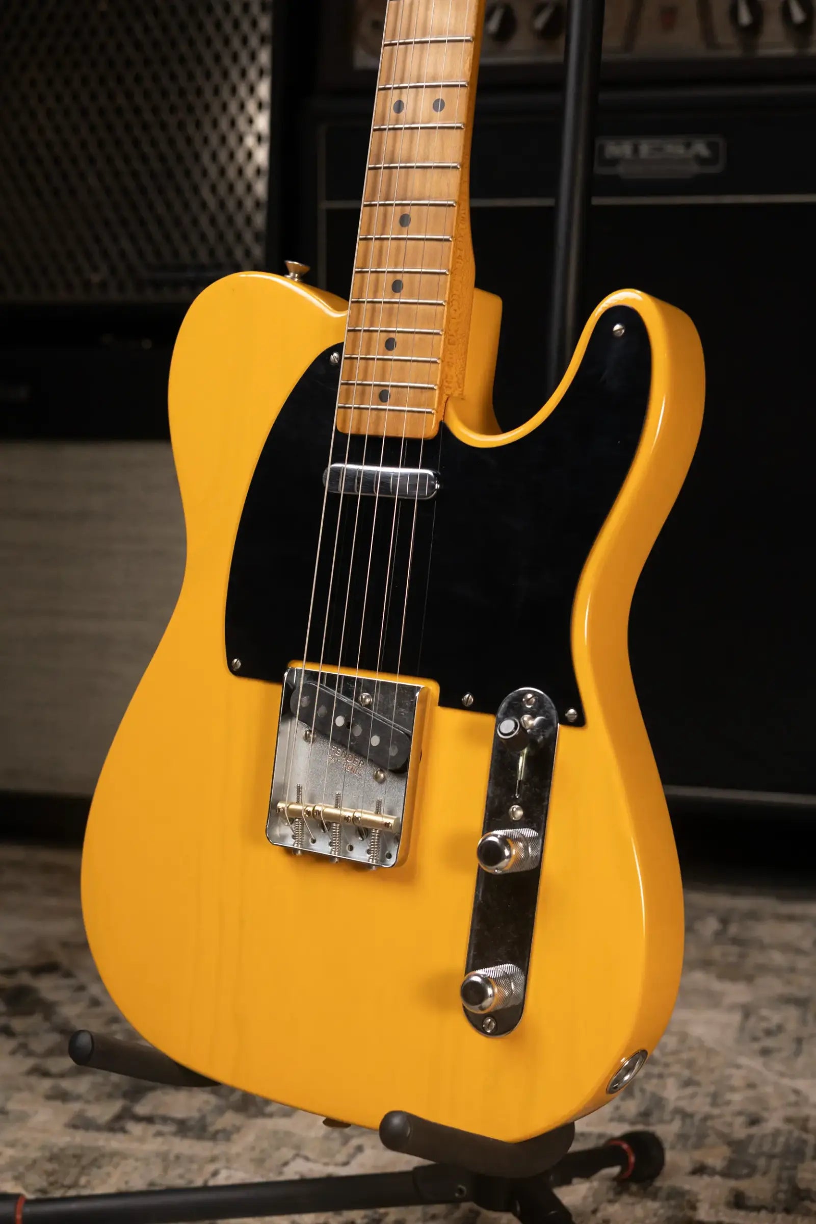 Fender 75th Anniversary Vintera Road Worn 1951 Telecaster Electric Guitar - Butterscotch Blonde with Hardshell Case