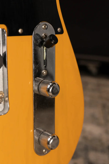 Fender 75th Anniversary Vintera Road Worn 1951 Telecaster Electric Guitar - Butterscotch Blonde with Hardshell Case