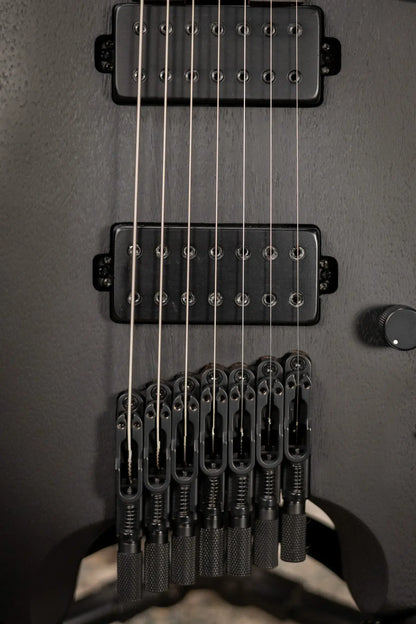 Ibanez QX527B 7-String Headless Electric Guitar - Weathered Black with Gig Bag