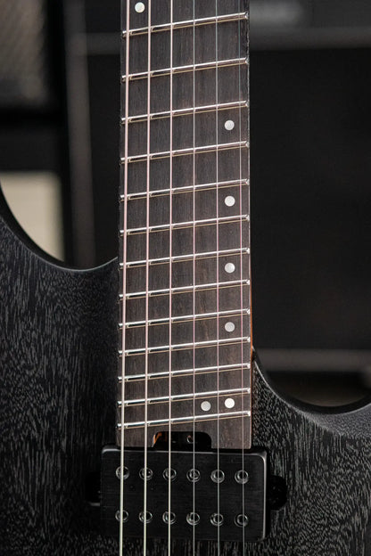 Ibanez QX52B Headless Electric Guitar - Weathered Black with Gig Bag