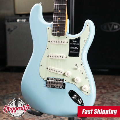 Fender Vintera III Early '60s Stratocaster Electric Guitar - Sonic Blue with Gig Bag
