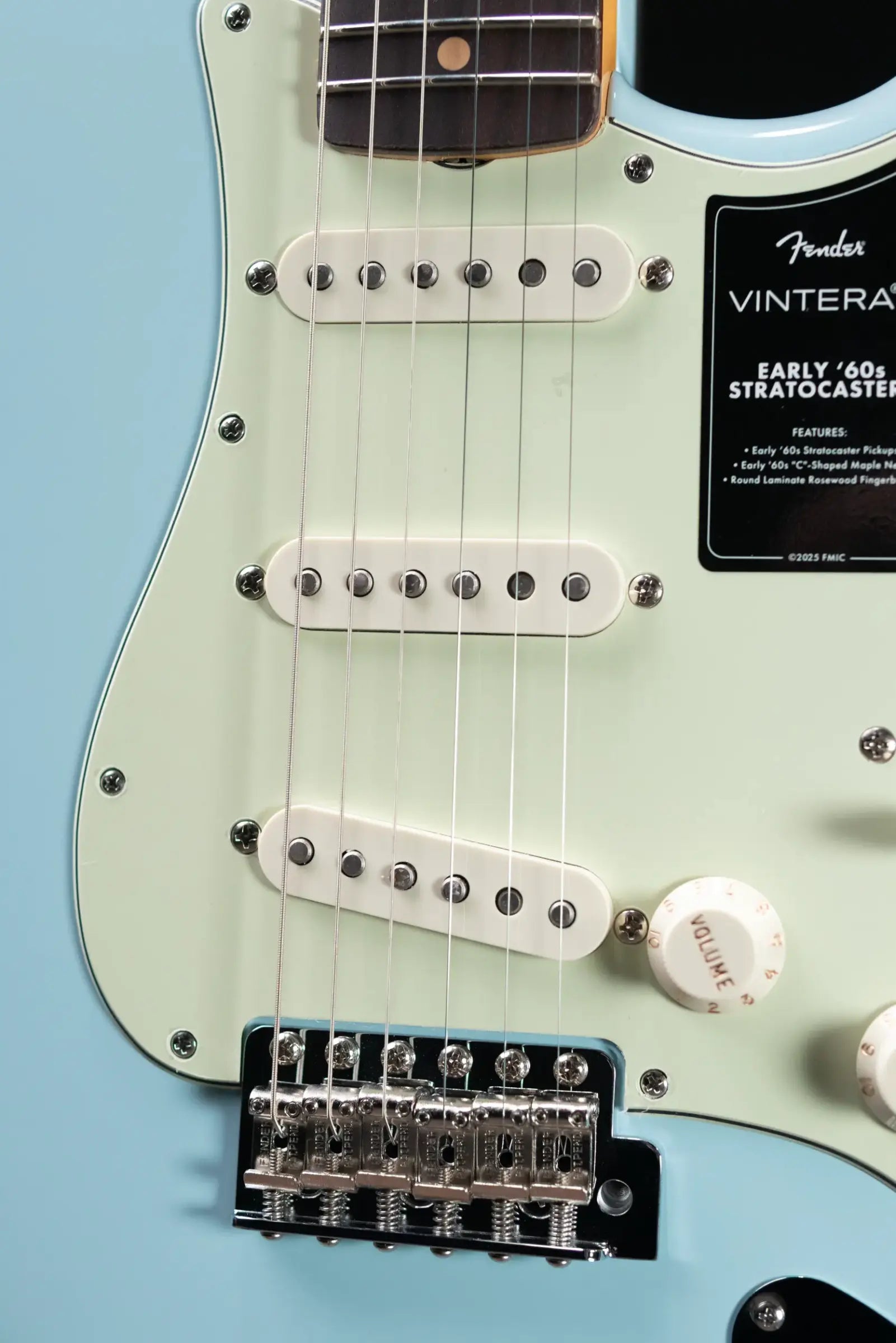 Fender Vintera III Early '60s Stratocaster Electric Guitar - Sonic Blue with Gig Bag