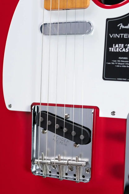 Fender Vintera III Late '50s Telecaster Electric Guitar - Dakota Red with Gig Bag
