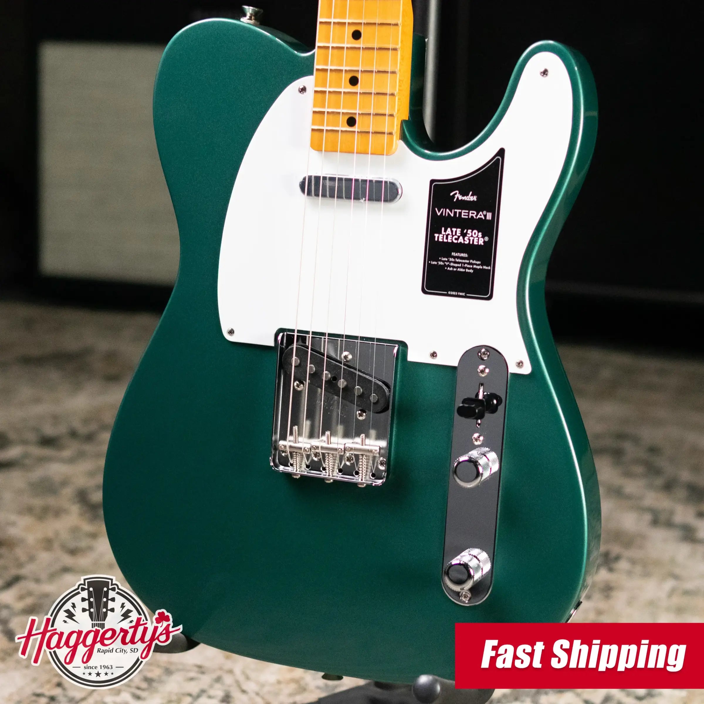 Fender Vintera III Late '50s Telecaster Electric Guitar - Sherwood Green