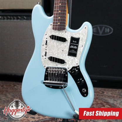 Fender Vintera III Mid '60s Mustang Electric Guitar - Sonic Blue with Gig Bag