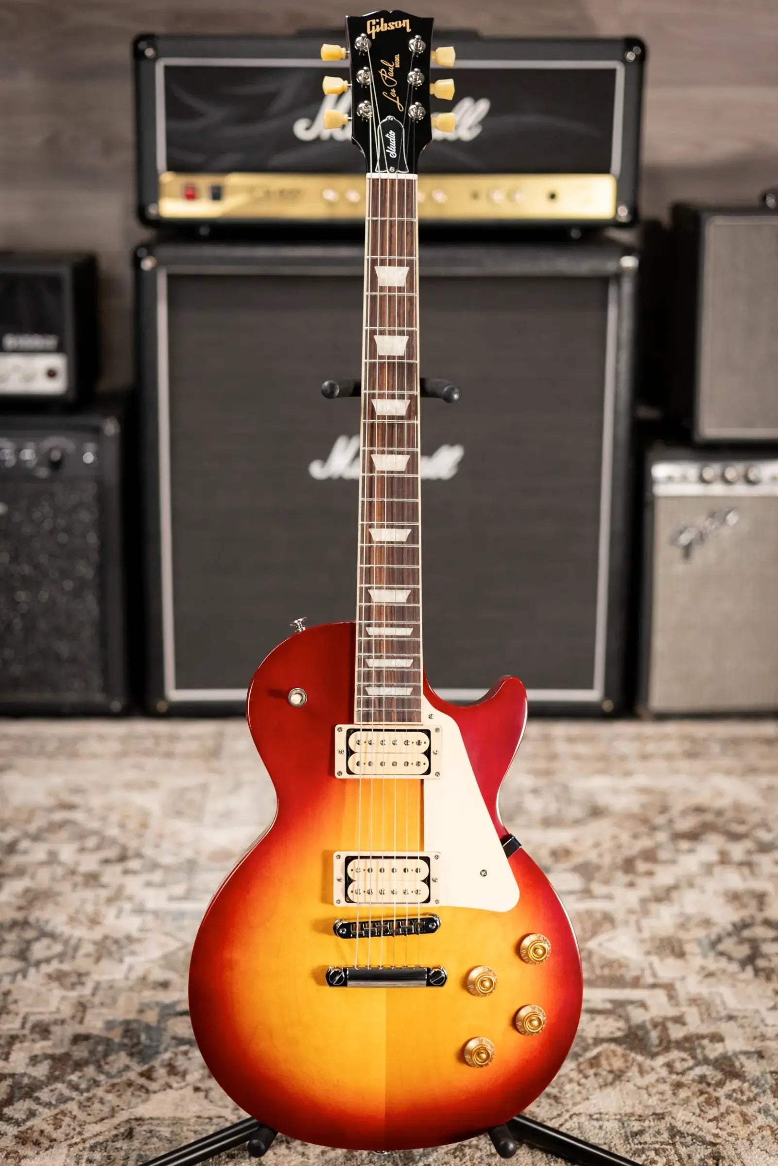Gibson Les Paul Studio Double Trouble Electric Guitar - Cherry Sunburst with Gig Bag