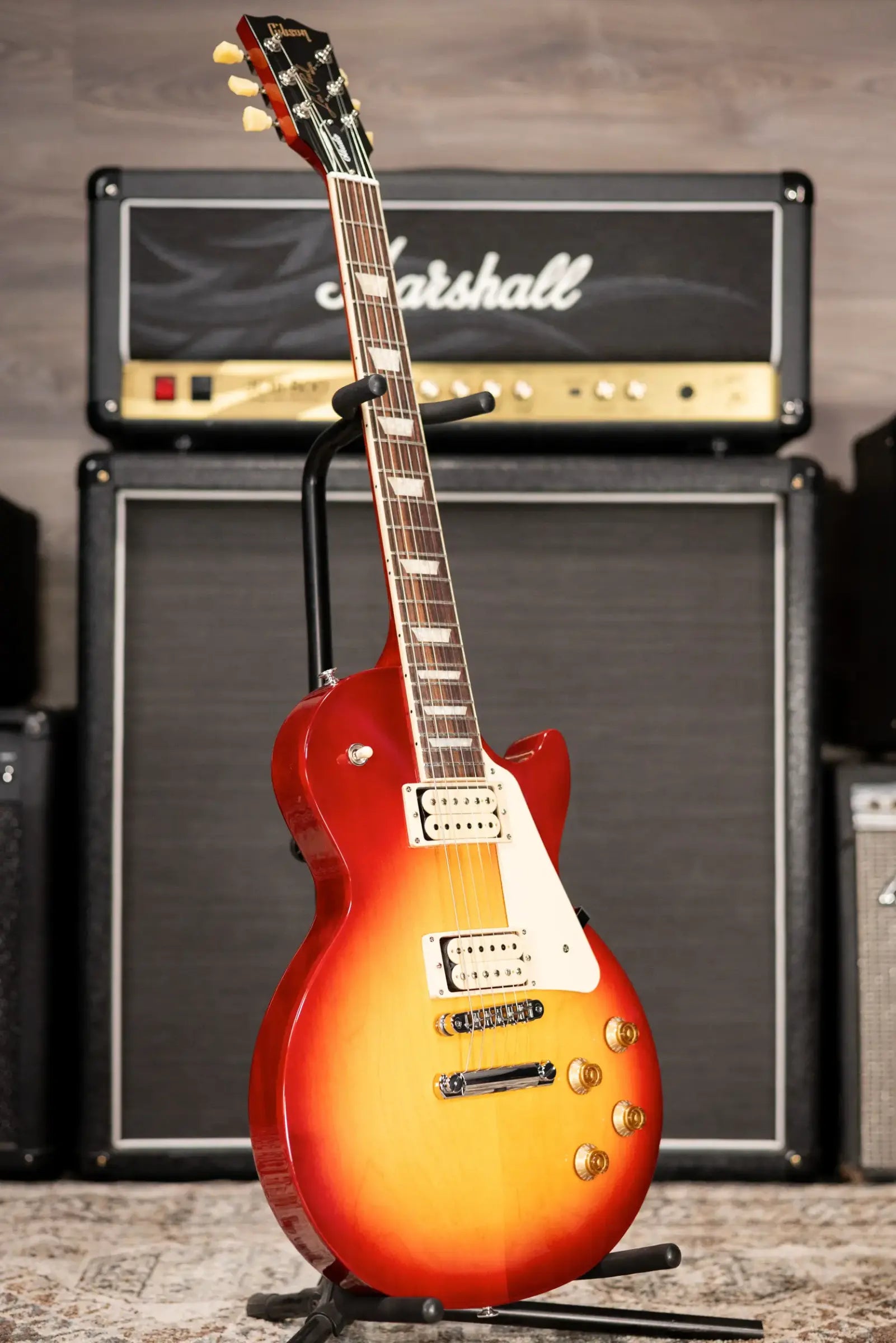 Gibson Les Paul Studio Double Trouble Electric Guitar - Cherry Sunburst with Gig Bag