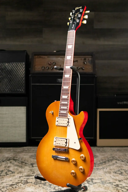 Gibson Les Paul Studio Double Trouble Electric Guitar - Dirty Lemon Burst/Cherry Back with Gig Bag