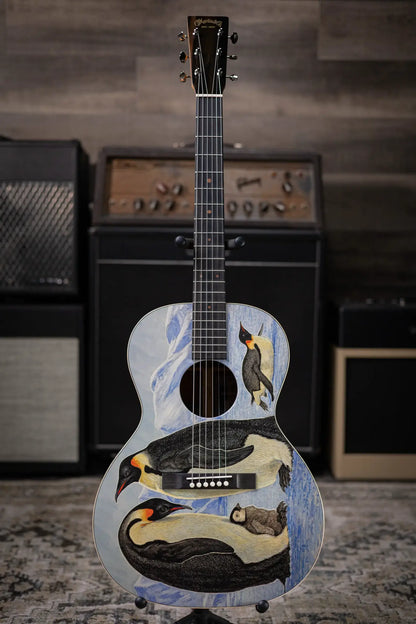 Martin 00L Biosphere IV Acoustic Guitar - Custom Emperor Penguin Ink with Gig Bag