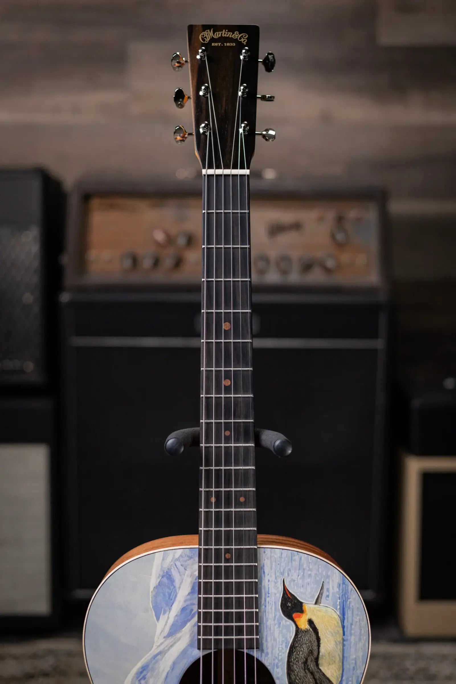 Martin 00L Biosphere IV Acoustic Guitar - Custom Emperor Penguin Ink with Gig Bag