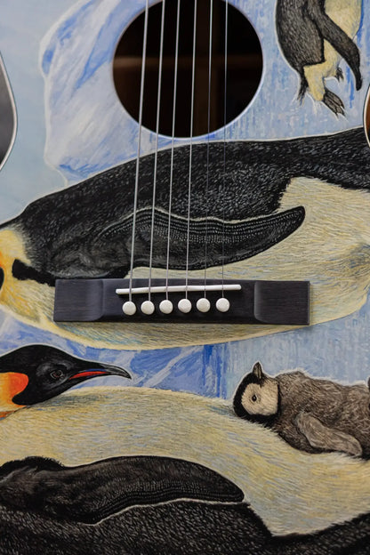 Martin 00L Biosphere IV Acoustic Guitar - Custom Emperor Penguin Ink with Gig Bag