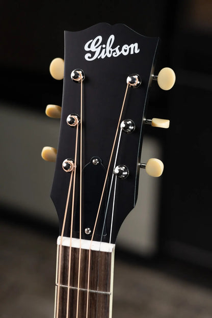Gibson Century Collection J-185 12-Fret Acoustic Guitar - Ebony with Hardshell Case