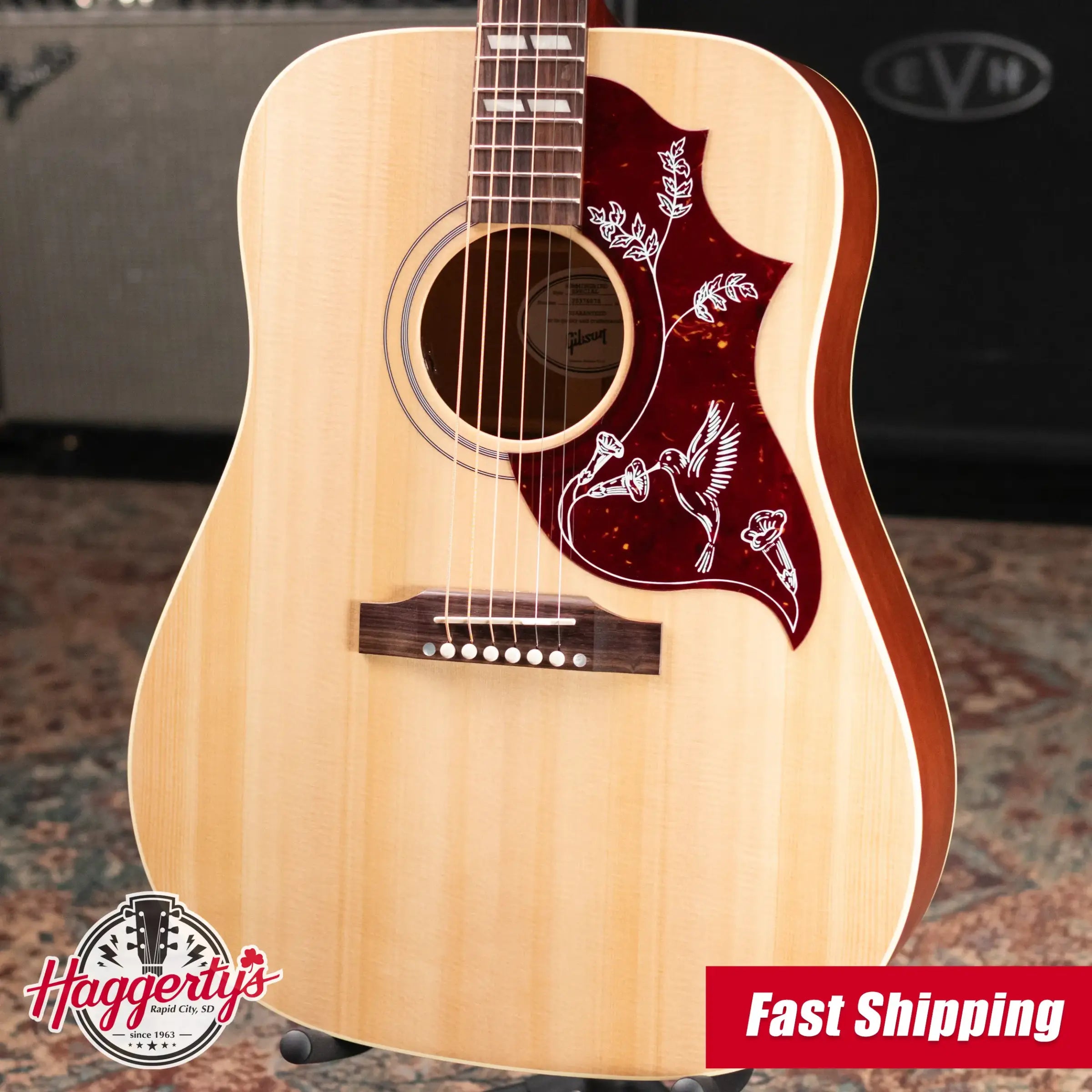 Gibson Hummingbird Special Dreadnought Acoustic/Electric Guitar - Natural Satin with Gig Bag