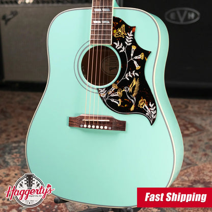 Gibson Hummingbird Standard Dreadnought Acoustic/Electric Guitar - Southwestern Turquoise with Hardshell Case