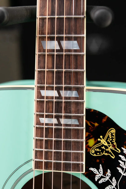 Gibson Hummingbird Standard Dreadnought Acoustic/Electric Guitar - Southwestern Turquoise with Hardshell Case