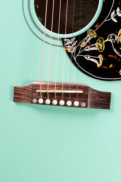Gibson Hummingbird Standard Dreadnought Acoustic/Electric Guitar - Southwestern Turquoise with Hardshell Case