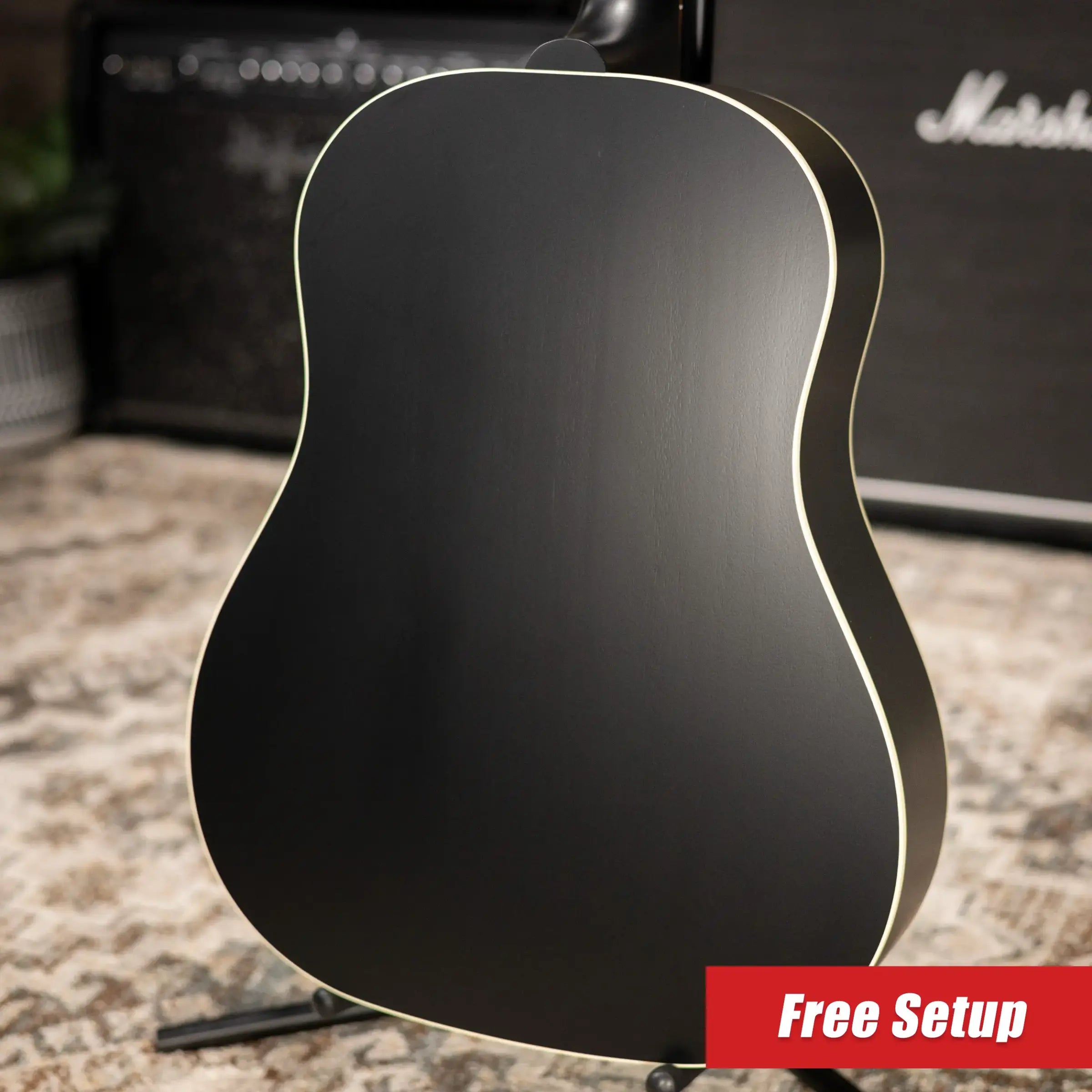 Gibson J-45 Special Dreadnought Acoustic Guitar - Ebony Satin with Gig Bag