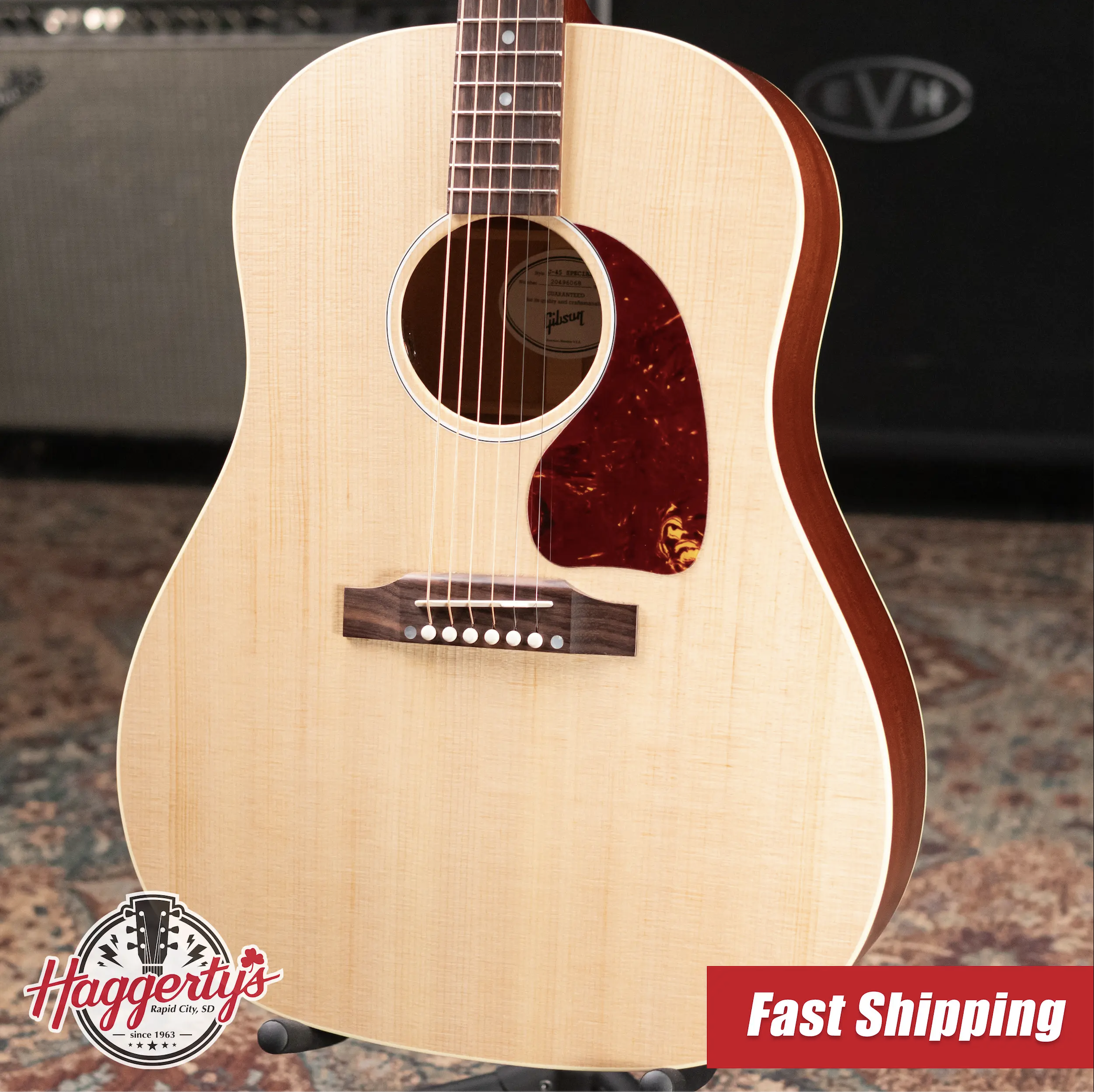 Gibson J-45 Special Dreadnought Acoustic Guitar - Natural Satin with Gig Bag