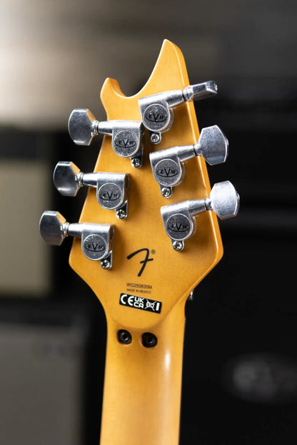 EVH Limited Edition Wolfgang Special Striped Series Electric Guitar - Aged Red, Black & White with Gig Bag