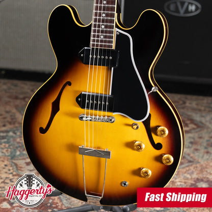 Gibson Custom Shop '59 ES-330 TD Reissue VOS Hollow Body Electric Guitar - Vintage Burst with Hardshell Case