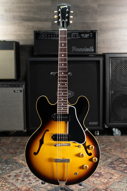 Gibson Custom Shop '59 ES-330 TD Reissue VOS Hollow Body Electric Guitar - Vintage Burst with Hardshell Case
