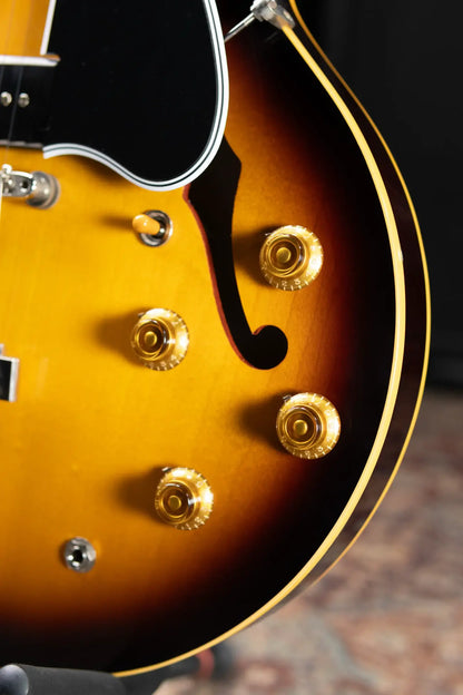 Gibson Custom Shop '59 ES-330 TD Reissue VOS Hollow Body Electric Guitar - Vintage Burst with Hardshell Case