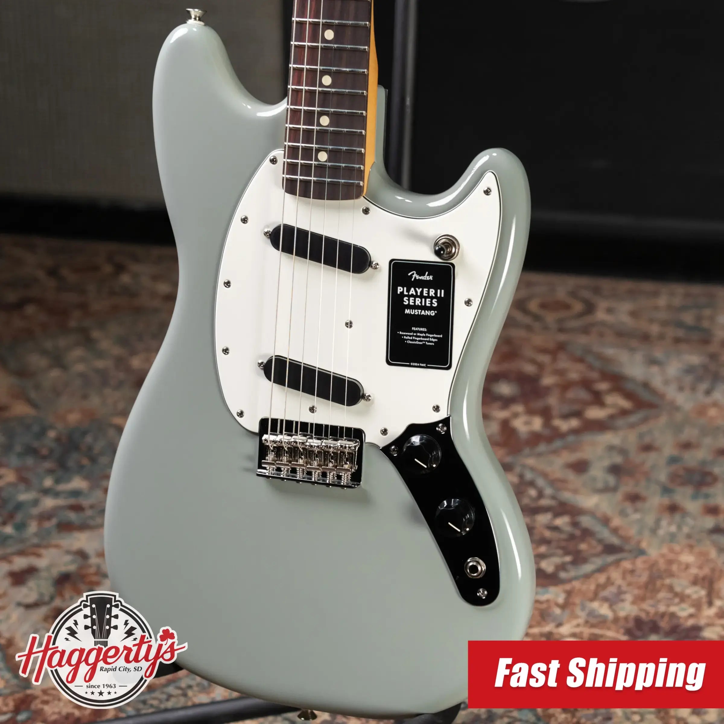 Fender Player II Mustang Electric Guitar - Cactus Gray