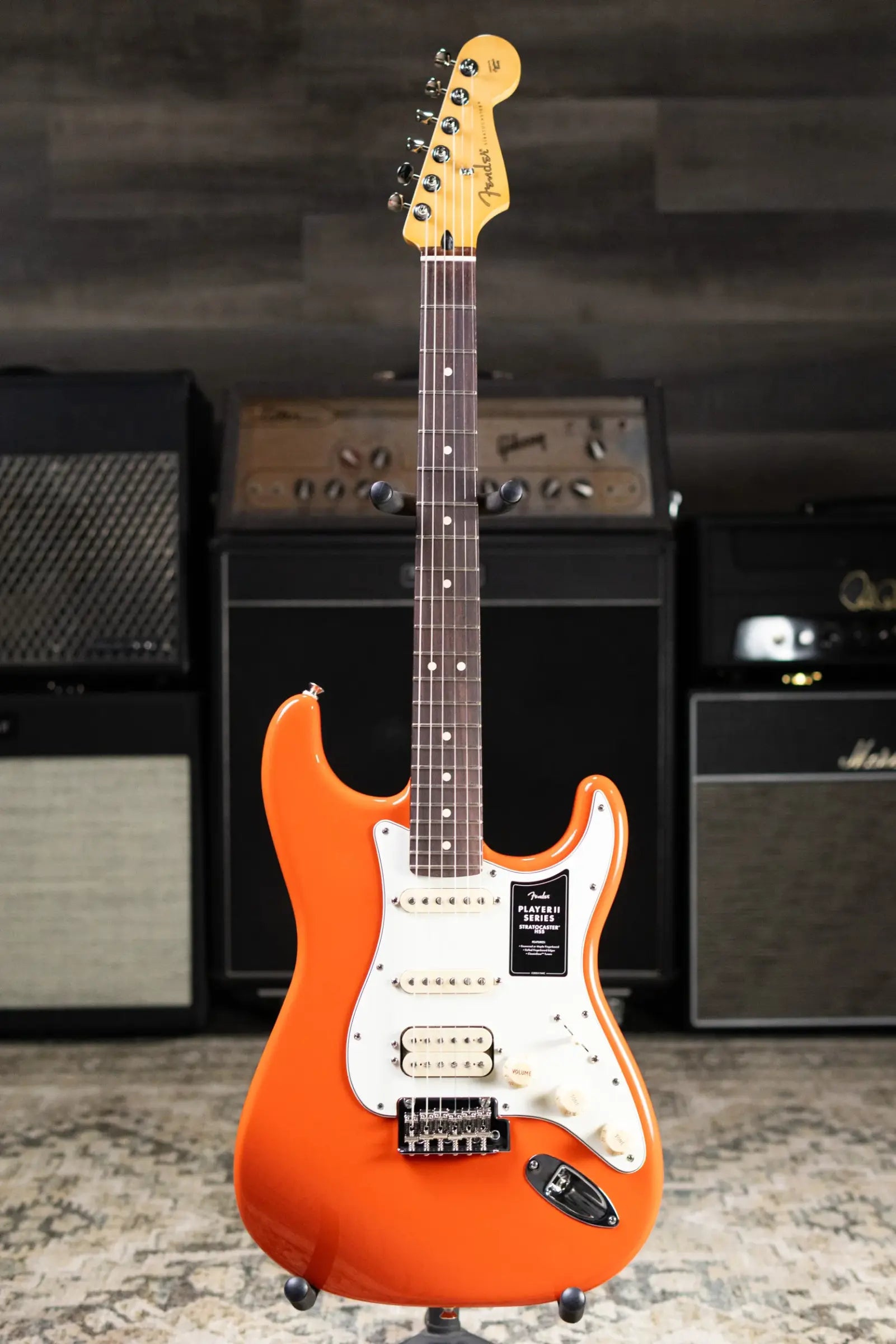 Fender Player II Stratocaster HSS Electric Guitar - Rallye Orange