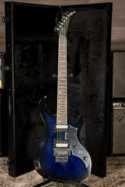 Gibson Victory Floyd Rose Electric Guitar - Deep Ocean Burst with Hardshell Case