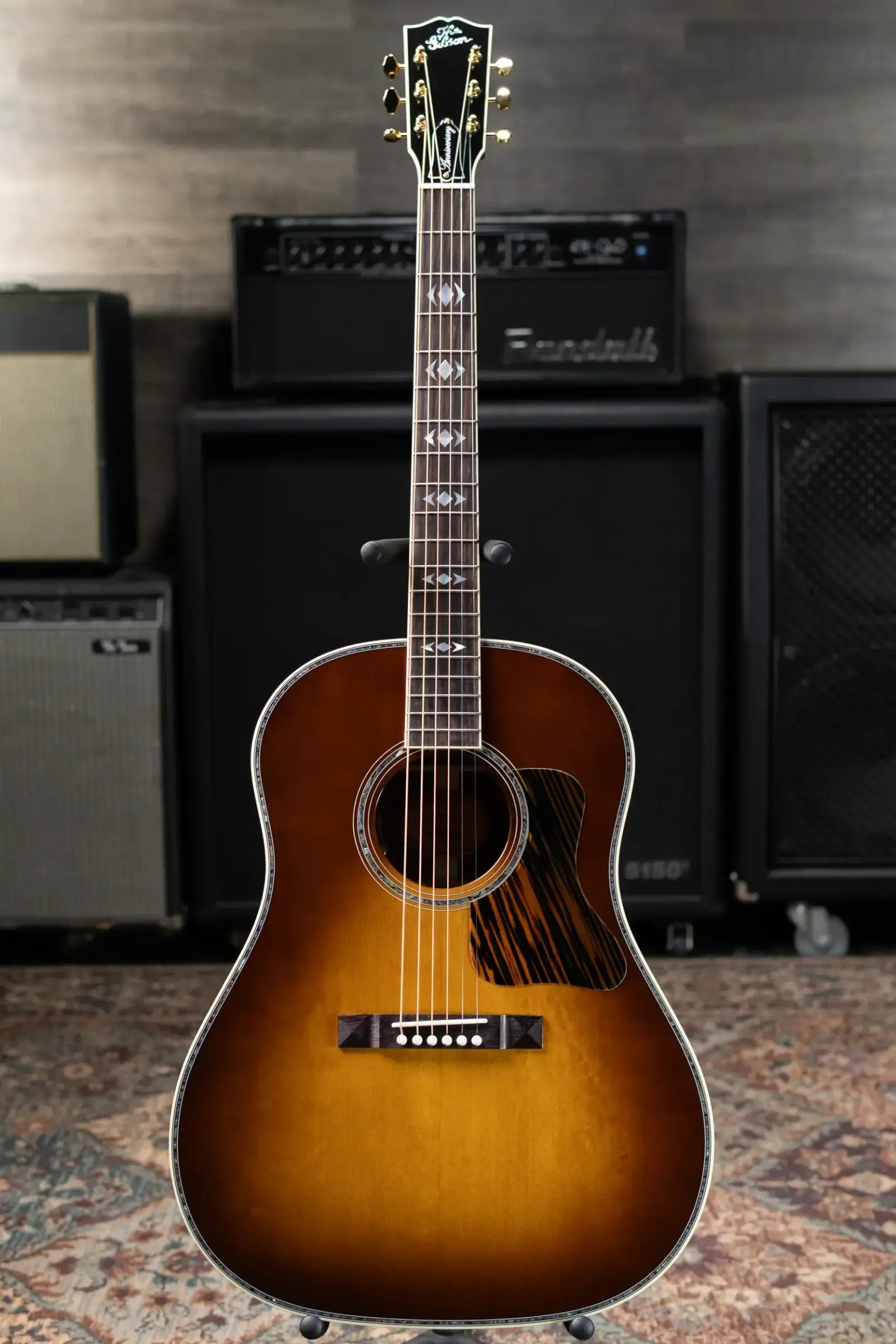 Gibson Advanced Jumbo Anniversary Limited Edition Acoustic/Electric Guitar - Cremona Burst with Hardshell Case