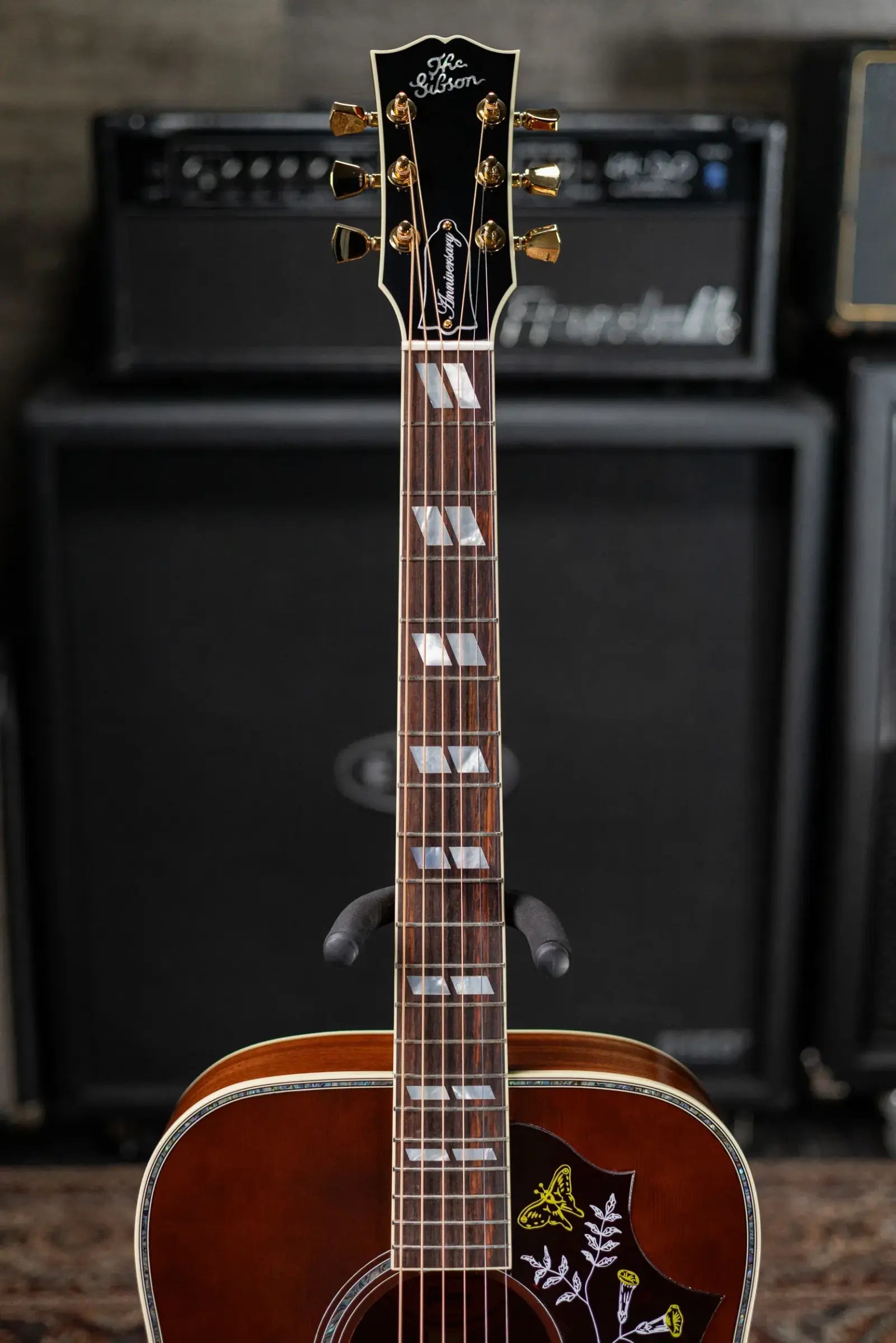Gibson Hummingbird Anniversary Limited Edition Acoustic/Electric Guitar - Cremona Burst with Hardshell Case