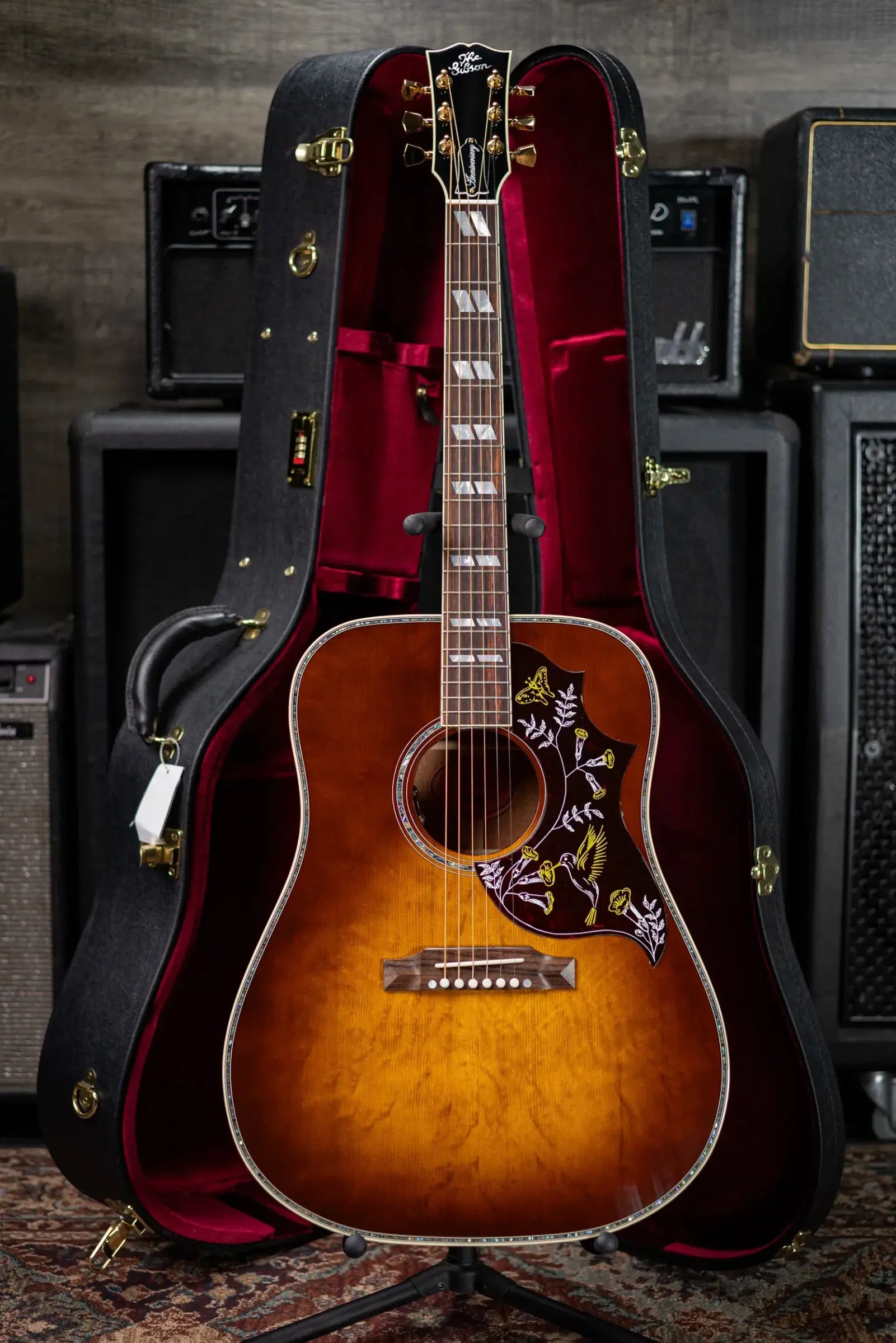 Gibson Hummingbird Anniversary Limited Edition Acoustic/Electric Guitar - Cremona Burst with Hardshell Case