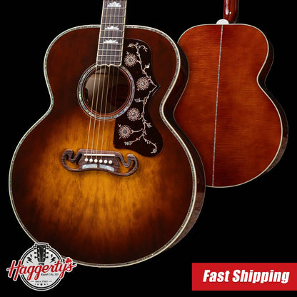 Gibson SJ-200 Anniversary Limited Edition Acoustic/Electric Guitar - Cremona Burst with Hardshell Case