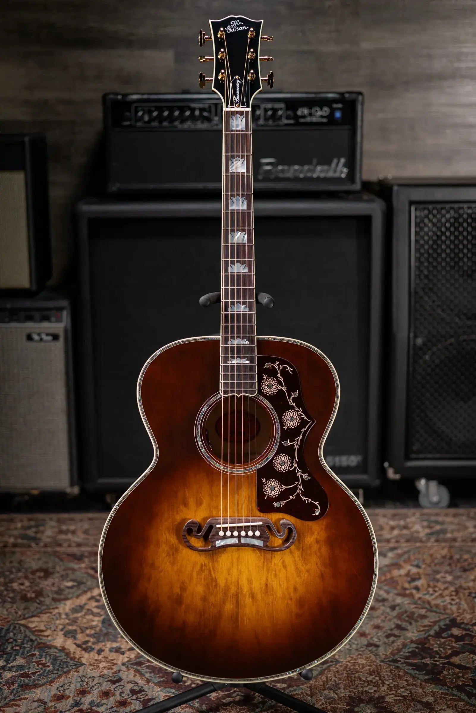 Gibson SJ-200 Anniversary Limited Edition Acoustic/Electric Guitar - Cremona Burst with Hardshell Case