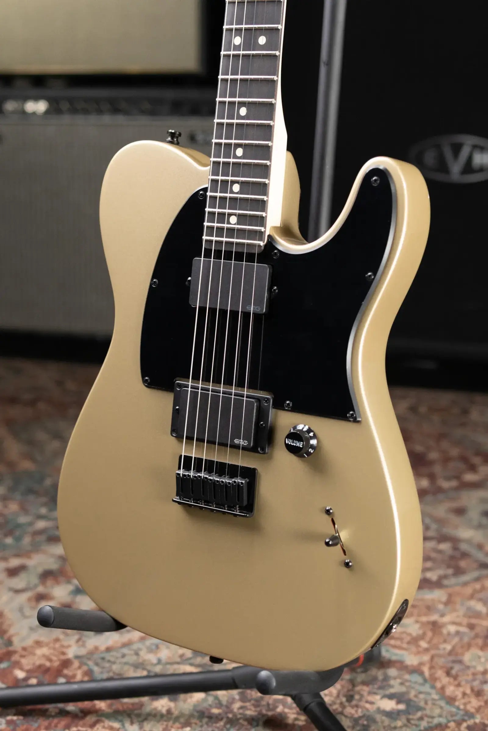 Fender Limited Edition Jim Root Telecaster Electric Guitar - Shoreline Gold with Hardshell Case
