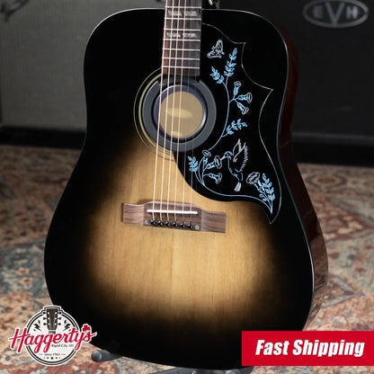 Epiphone Eric Church Signature Hummingbird Dark Studio Acoustic/Electric Guitar - Cobra Burst with Hardshell Case