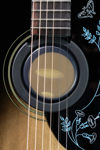 Epiphone Eric Church Signature Hummingbird Dark Studio Acoustic/Electric Guitar - Cobra Burst with Hardshell Case