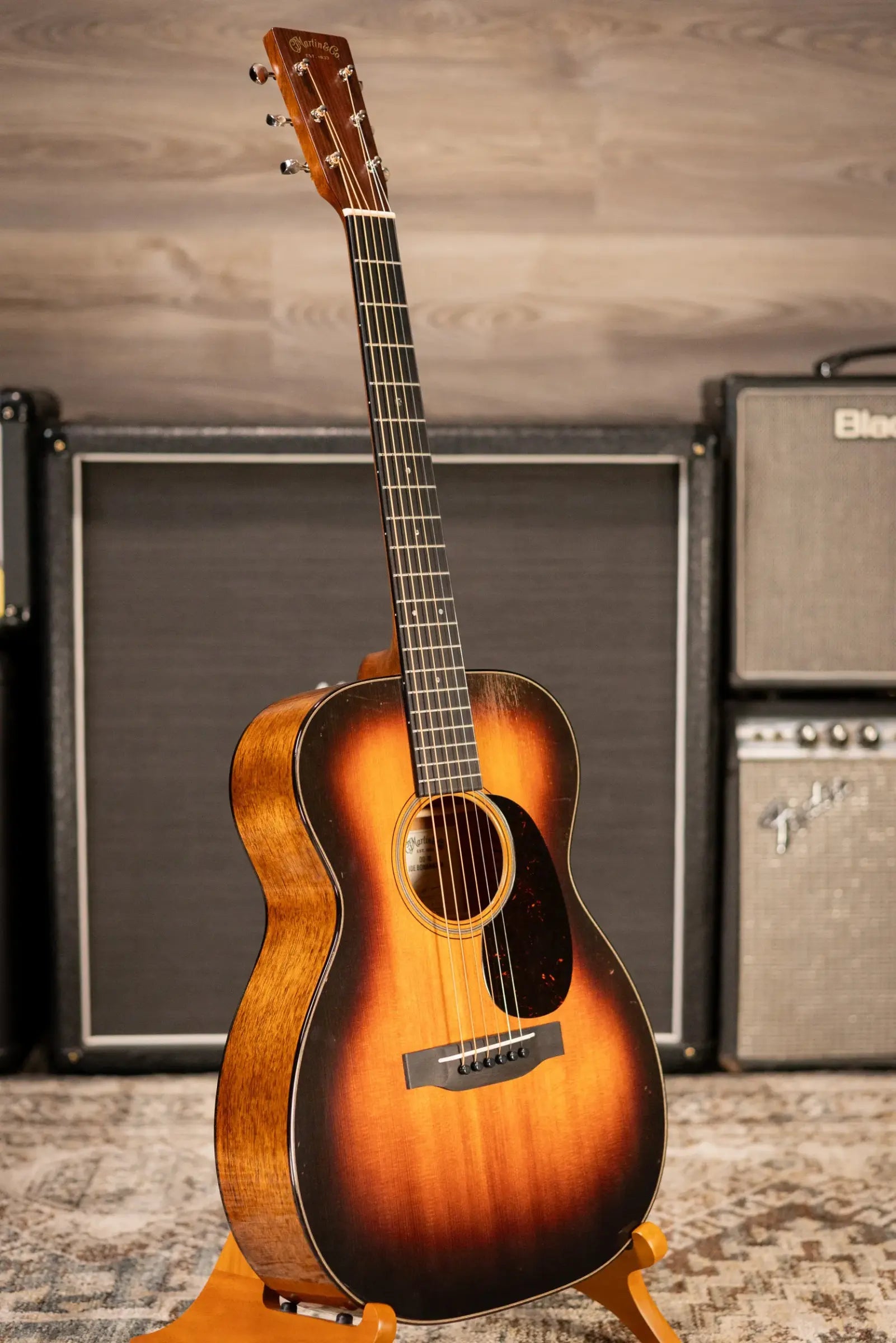 Martin 00-18 Joe Bonamassa Signature Acoustic Guitar - Burst with Hardshell Case