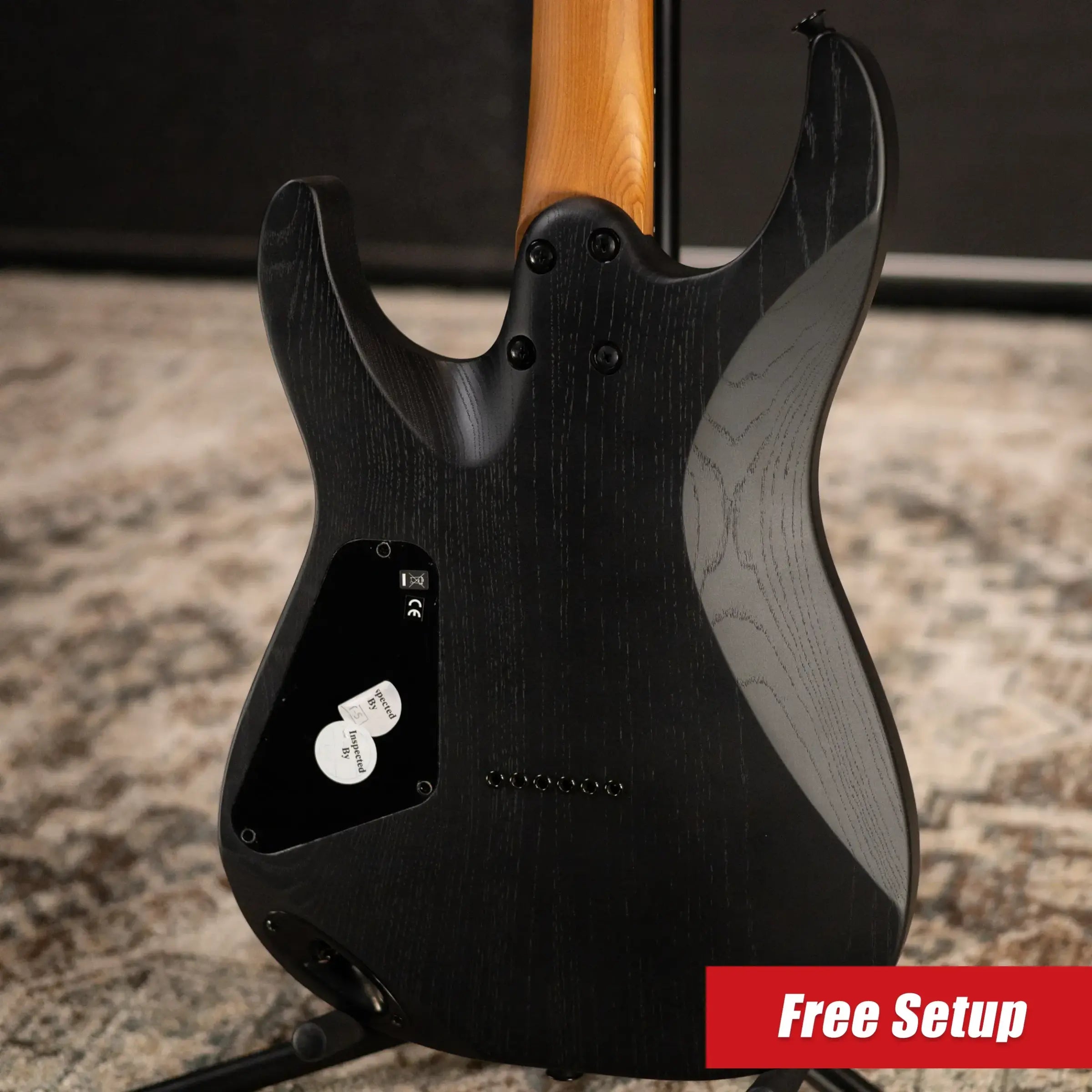 Charvel Pro-Mod Plus Dinky DK24 HH HT EB Ash Electric Guitar - Black Ash with Gig Bag