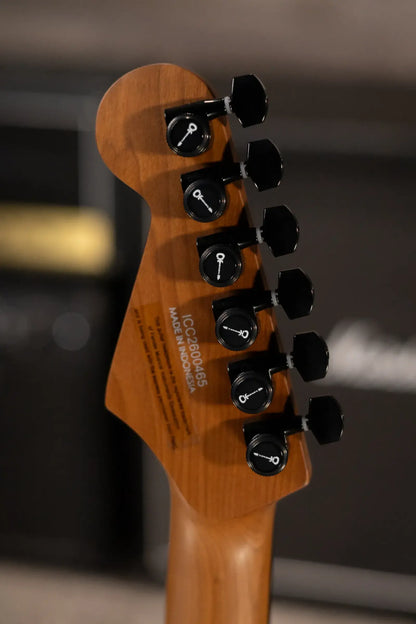Charvel Pro-Mod Plus Dinky DK24 HH HT EB Ash Electric Guitar - Black Ash with Gig Bag