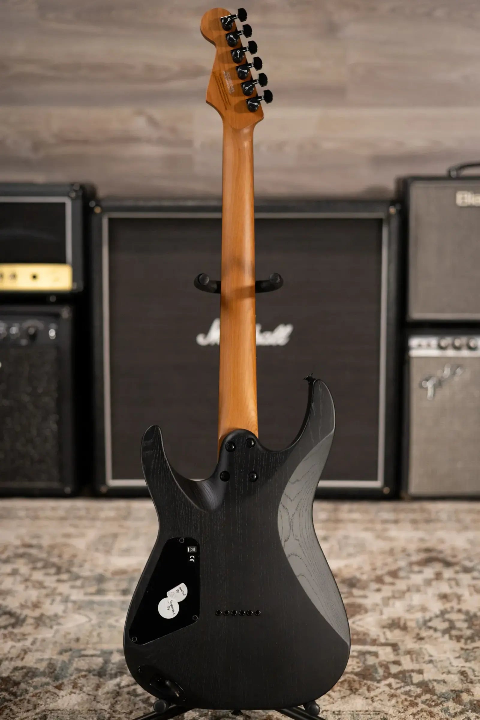 Charvel Pro-Mod Plus Dinky DK24 HH HT EB Ash Electric Guitar - Black Ash with Gig Bag