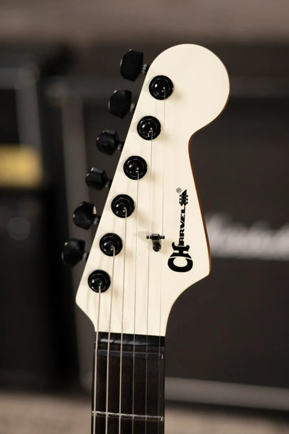 Charvel Pro-Mod Plus Dinky DK24 HH HT EB Electric Guitar - Chreme White with Gig Bag