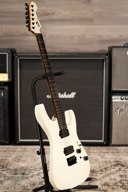 Charvel Pro-Mod Plus Dinky DK24 HH HT EB Electric Guitar - Chreme White with Gig Bag