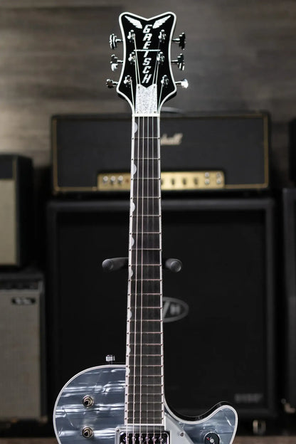 Gretsch G6134T Limited Edition Penguin with String-Thru Bigsby Electric Guitar - Light Blue Pearl with Hardshell Case