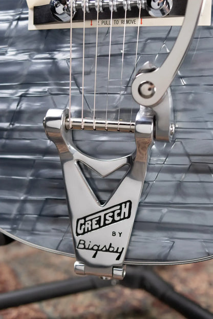 Gretsch G6134T Limited Edition Penguin with String-Thru Bigsby Electric Guitar - Light Blue Pearl with Hardshell Case